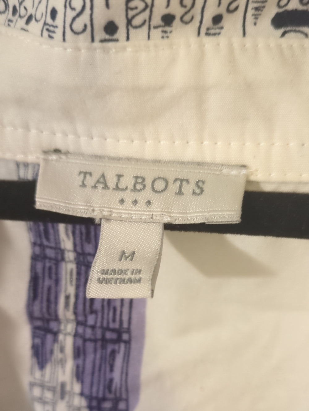 Talbots Travel Scene Button Down - Picture 2 of 4